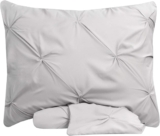 Pinch Pleated Pillow Shams Silver Grey Standard 20×26 Set of 2-600 Thread Count Super Soft Pinch Pillow Shams 100% Egyptian Cotton (Silver Grey, Standard 20X26)