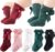 Baby Girls Knee High Socks Toddlers Newborn Infant Bow Princess Dress Dance Knit Socks Tube Ruffled Uniform Stockings