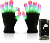 Luwint Led Gloves Fun Toys Kids 8-15+, 6 Flashing Modes, Teen Boys Girls Gifts for Rave Dance Christmas Birthday Party