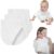 Muslin Burp Cloths with Snaps, Multi-Use Burpy Bib 100% Natural Cotton，Large 22″X11″ Extra Absorbent Burping Cloth for Baby Girl & Boy, White