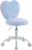 Kids Desk Chair Girls Students Study Chair Adjustable Computer Chair Furry Swivel Office Reading Chair Child Cute Heart Back Chair for Home/Bedroom/School/Dorm/Vanity, Blue