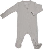 Woolino Toddler Footie Sleeper, Merino Wool Baby Pajamas, One-Piece Sleeper Jumpsuit, Front Zip Footie Romper for Unisex