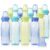 Evenflo Feeding Classic Tinted Plastic Standard Neck Bottles for Baby, Infant and Newborn – Teal/Green/Blue, 8 Ounce (Pack of 12)