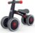 Baby Balance Bike Toys for 1 Year Old boy,Toddler Bike Ride on Toys for 12-36 Month,1st Birthday Gift for Boy Girls,4 Wheels,Adjustable Seat,Black (Dark Black)