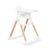 Munchkin Float Baby High Chair, Foldable and Easy to Clean, for Babies and Toddlers, White with Wooden Legs