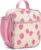 Itzy Ritzy Toddler Lunch Box – Kids Lunch Bag is Insulated and Includes Water Bottle Holder Plus 2 Pockets – Durable, Easy to Clean Lunch Box Toddler Bag (Strawberry)