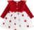 Toddler Baby Girl Outfits Knitted Ruffle Long Sleeve Dress Heart Tulle Tutu Skirt Dresses Spring Fall Clothes