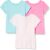 Amazon Essentials Girls and Toddlers’ Short-Sleeve T-Shirt Tops (Previously Spotted Zebra), Multipacks