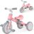 aiwo 4in1 Tricycle for Toddlers 1-3, Toddler Balance Bike for 1 to 4 Year Old Boys Girls First Gift, Ride-on Toys Toddler Bike Kids Tricycle