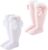 Marchare Baby Girls Knee High Socks Baby Girls Bow Stockings Cotton Uniform Stockings Dress Socks