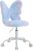 Butterfly Kids Desk Chair Girls Students Study Chair Adjustable Computer Chair Furry Swivel Office Chair Child Reading Chair for Home/Bedroom/School/Dorm, Dreamy Blue