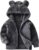 AMIYAN Bear Ears Shape Fleece Warm Hoodies Clothes Toddler Zip-up Light Jacket Sweatshirt Outwear For Baby Boys