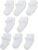 Gerber Unisex Baby 8-Pair Wiggle-Proof Sock