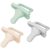 Dr. Brown’s HappyPaci 100% Silicone Baby Pacifier, Contoured One-Piece Design, Cool Gray, Green, Ecru, 0-6m, BPA-Free, 3 Pack