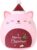 SQEQE Christmas Cat Stuffed Animal Pink Cat Plush Wearing Red Hat Kawaii Stuffed Toys Soft Home Plushie Decoration Gifts for Boys Girls (Red, 10 Inch)