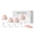 Natural Glass Baby Bottles Set 4 Pack, Newborn Girl Breastfeeding Bottles with Slow Flow Nipples, 0 Months+, 3 oz & 5 oz – Pink