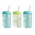 The First Years Squeeze & Sip Toddler Straw Cups – Squeezable Transition Sippy Cup with Silicone Straw – Toddler Feeding Supplies – 7 Oz – 3 Count – Ages 6 Months and Up