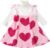 Toddler Kids Girl Skirts Set Baby Valentines Outfit Ribbed Long Sleeve Tops Heart Slip Suspender Skirt Spring Dress