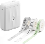 NIIMBOT Label Maker Machine Bluetooth Label Printer for School Home Office Organization, Mini Labeler D110 Label Machine with 3Rolls Labels