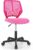 Giantex Kids Desk Chair, Armless Kids Computer Chair with Lumbar Support, Mesh Adjustable Swivel Study Chair with Wheels, Small Office Chair for Girls Boys Teen in Bedroom School (Pink)