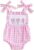 Sasaerucure Baby Girl Valentines Outfit Newborn Infant Heart Onesie Sleeveless Strap Pink Romper Clothes