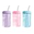 The First Years Squeeze & Sip Toddler Straw Cups – Squeezable Transition Sippy Cup with Silicone Straw – Toddler Feeding Supplies – Pink/Purple/Blue – 7 Oz – 3 Count – Ages 6 Months and Up