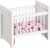 NUOBESTY Dollhouse Mini Crib Doll Cradle Doll Decoration Mini Baby Bed Crib Cradle for Miniature Dollhouse Furniture Party Kit