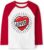 Mrocioa Toddler Boy Girls Loved Heart Valentine’s Festival Kids Raglan Long Sleeve Shirt 1-7 Years