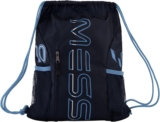 Boys’ Lifestyle Drawstring Bag, Front & Water Bottle Pocket, Dark Blue, One Size