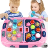 Hammer Mole Game,Toys for 3-12 Year Old Boys and Girls,Whack Game Toy for Toddlers,Birthday Gifts for 3 4 5 6 7 8+ Girls Kids,Interactive Educational Toys with Sound and Light,PK Mode with 2 Hammers
