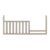 Soho Baby Hampton Crib to Toddler Bed Guard Rail Conversion Kit, Smooth Stone Wash Finish, GreenGuard Gold Certified