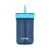 Contigo Kids’ Leighton Straw Tumbler with Spill-Proof Leak-Proof Lid, 14oz, Blueberry/Blue Raspberry