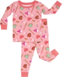 Little Sleepies Two-Piece Pajama Set for Boys & Girls, Soft Viscose from Bamboo Toddler Pajamas for Kids, Family Matching PJs