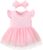 Magic Park 0-18M Infant Bodysuit Tutu Dress Baby Girl Romper Dress Toddler Solid Color Tulle Skirt Baptism Holidays Outfits