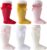 QandSweet Baby Girl Breathable Hollow Socks Resilient Knee High Stockings