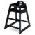 LA Baby Commercial Grade Stack-Able Solid Wood High Chair for Restaurant & Home Use – Black