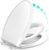 Elongated Toilet Seat with Built-in Potty Training Seat for Toddlers& Adults, Slow Close, Never Loosen, Heavy Duty, Ergonomic, Space Saving Toddler Toilet Seat(Elongated 18.5″, Oval)