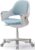 SIDIZ Ringo Study Desk Chair : Ergonomic Study Chair with Footrest, 4-Step Growing Function, Adjustable Seat Height, Sit-Locking Casters, Swivel Type Study Chair (Lavendar Blue Chair)