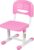 VIVO Height Adjustable Kids’ Desk Chair, Chair Only, Multifunctional Interactive Workstation for School Study or Play, Children’s Ergonomic Seat with Back, Pink, DESK-V201P-CH