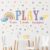 Mfault Playroom Wall Decals Stickers, Inspirational Play Share Laugh Imagine Quotes Nursery Classroom Decorations Bedroom Art, Rainbow Polka Dots Neutral Toddlers Kids Room Decor Gifts