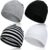 AIPESL 4 Pack Soft Cotton Newborn Hats, Unisex Cute Infant Beanie Caps for Baby