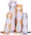 Cute Cat Plush Long Body Pillow Cuddle Cartoon Stuffed Animals Cat Plushie Soft Doll Pillows Gifts for Kids Girls(Gray, 35 Inches), 1 Count (Pack of 1)