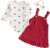 Baby Girl Outfits Ruffle Sleeve Knit Ribbed Romper Suspender Skirt Headband Baby Dress Infant Girl Clothes