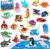 HOGOKIDS 24 Pack Party Favors for Kids Building Set – 629PCS Marine Animals Building Blocks Toy for Goodie Bag Stuffers Classroom Prizes, Valentines Day Easter Birthday Gift for Boys Girls Ages 6-12