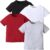 OPAWO Unisex Infant Baby Crew Neck T-Shirt 4 Pack Toddler Short Sleeve Solid Color Tees Shirts for Boys Girls 6 Months-5T