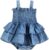 Sasaerucure Infant Toddler Girl Summer Outfits Sleeveless Dress Romper Denim Onesie One Piece Jumpsuit Bodysuit