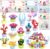 DINESIL 24 Packs Succulents Building Blocks, Flower Building Blocks for Kids Easter Basket Stuffers, School Classroom Exchange, Easter Party Favors