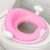 Anti-Slip Baby Training Toilet Seat for Toddlers – Comfortable & Soft Cushion, Secure Grip Handles – Splash Guard Design Potty Toddler Toilet Seat Attachment, Easy Storage Loop – Pink