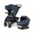 Chicco Bravo LE Trio Travel System, Bravo LE Quick-Fold Stroller with KeyFit 30 Zip Infant Car Seat, Car Seat and Stroller Combo | Harbor/Navy