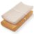 Blissful Diary Muslin Changing Pad Cover for Girls Boys, Ultra Soft Breathable Cotton, Baby Diaper Change Table Pad Covers, 2Pack (Retro Yellow&Beige)